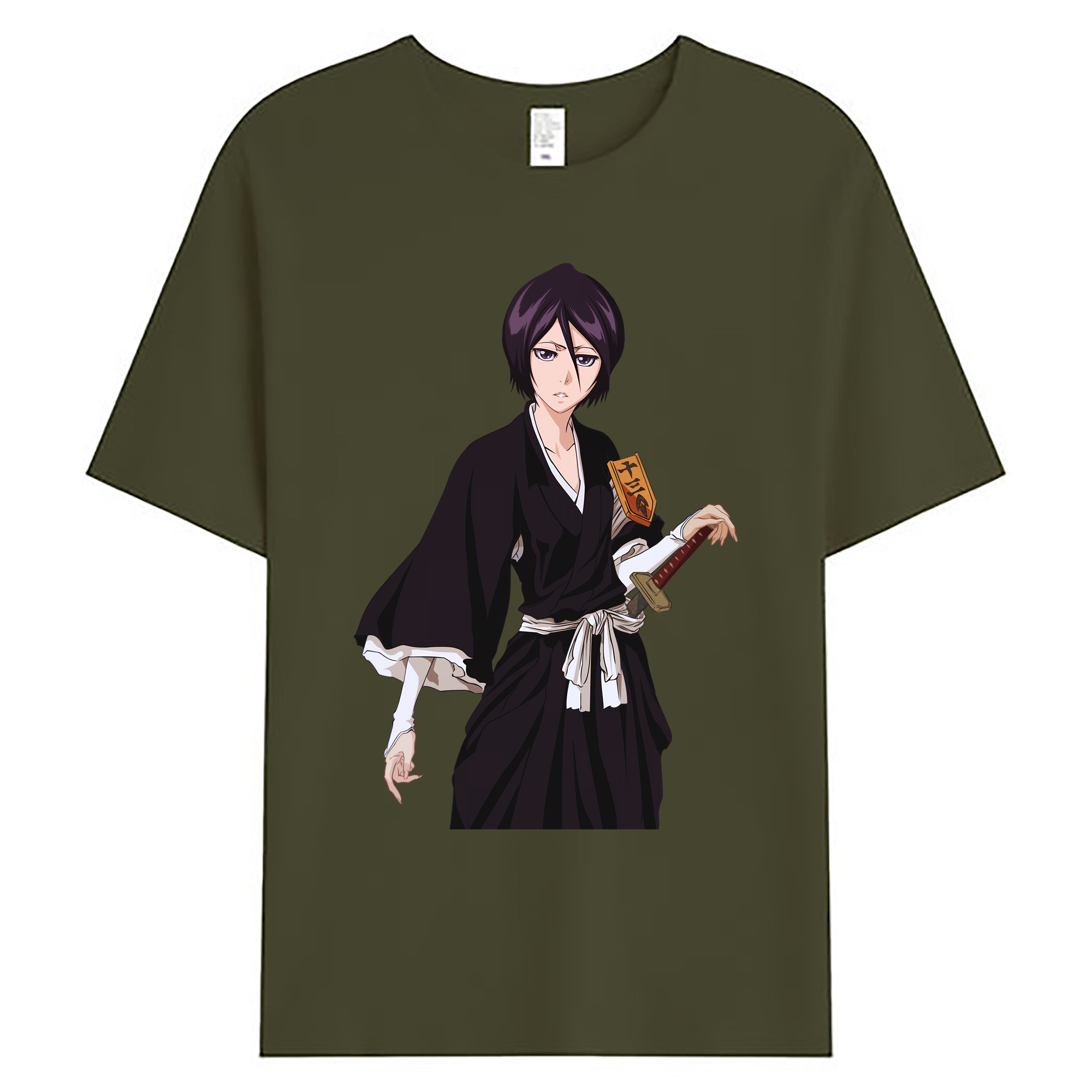 （画像用） ブリーチ 朽木ルキア BLEACH Kuchiki Rukia 綿100％ メンズ半袖Tシャツ｜肌触りやわらか＆通気性